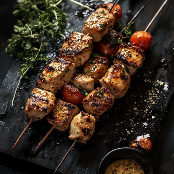 Brochettes de dinde