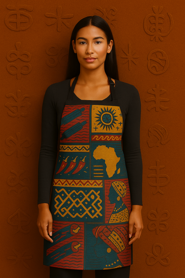 Tablier Africain "Mosaïque Ancestrale" - Tablier Imprimé Ethnique Premium